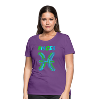 Thumbnail for Women's Power Words Pisces Premium T-Shirt - purple