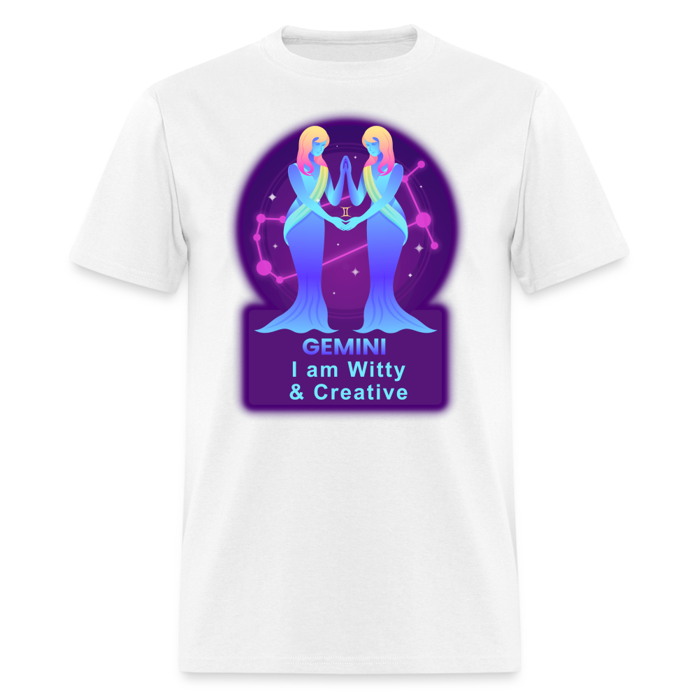 Men's Neon Gemini Classic T-Shirt - white