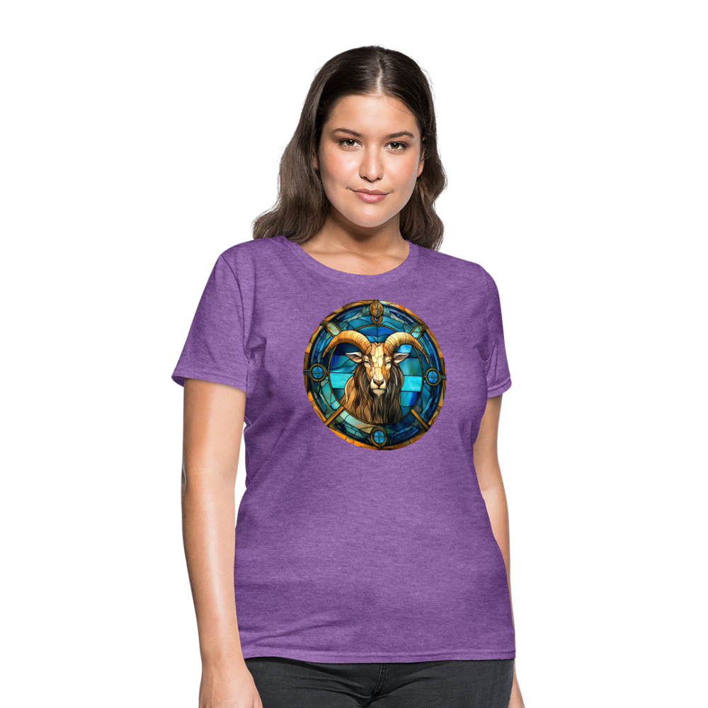 Women's Mosaic Capricorn T-Shirt - purple heather