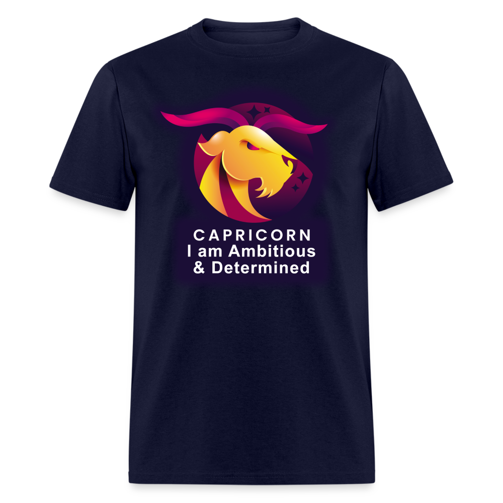 Men's Glow Capricorn Classic T-Shirt - navy