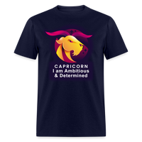 Thumbnail for Men's Glow Capricorn Classic T-Shirt - navy