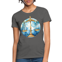 Thumbnail for Women's Mythical Libra T-Shirt - charcoal