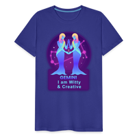 Thumbnail for Men's Neon Gemini Premium T-Shirt - royal blue