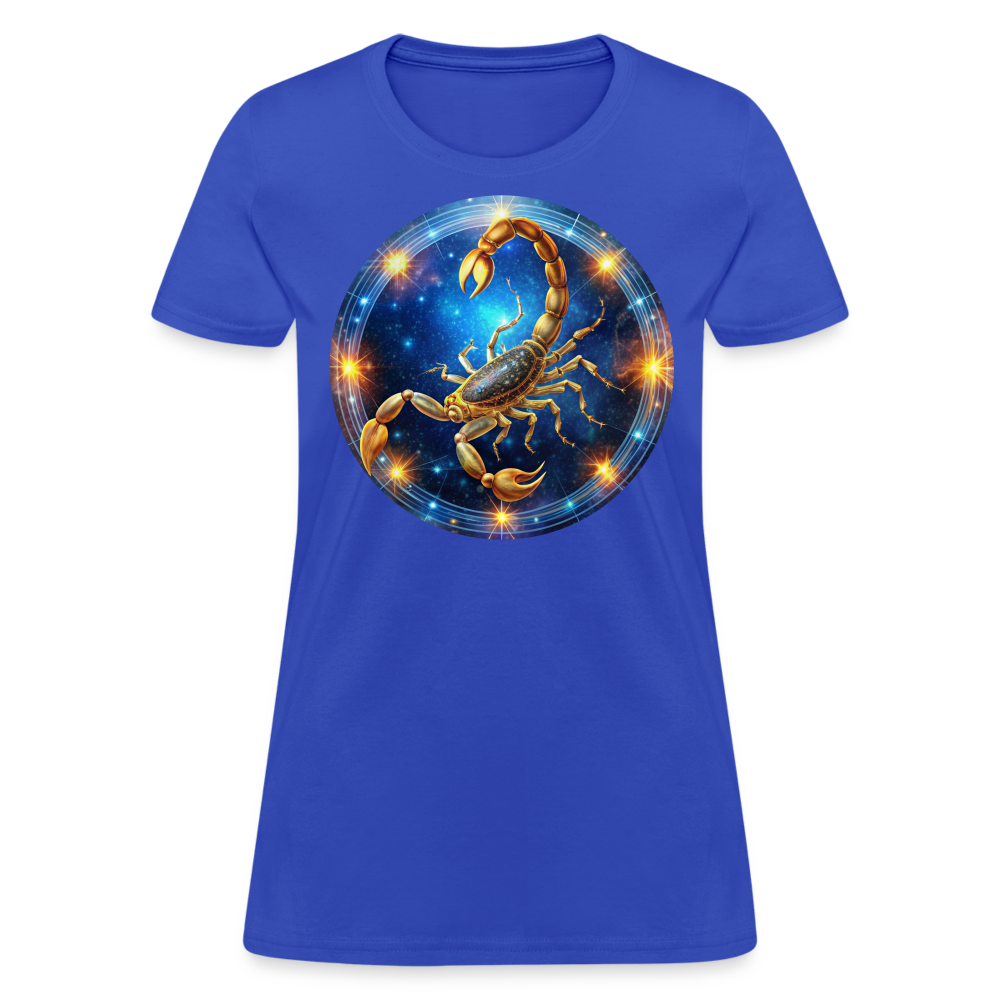 Women's Mystic Scorpio T-Shirt - royal blue