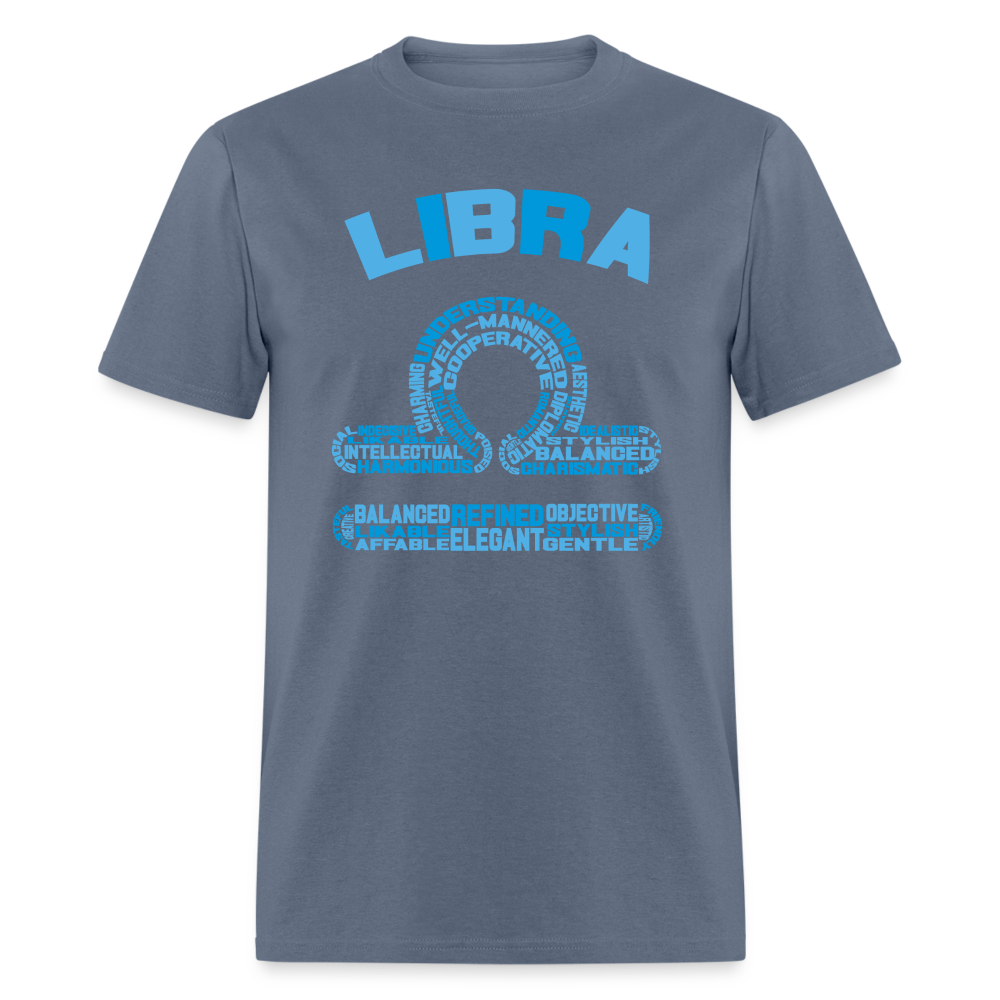 Men's Power Words Libra Classic T-Shirt - denim