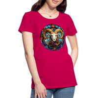 Thumbnail for Women’s Mosaic Aries Premium T-Shirt - dark pink