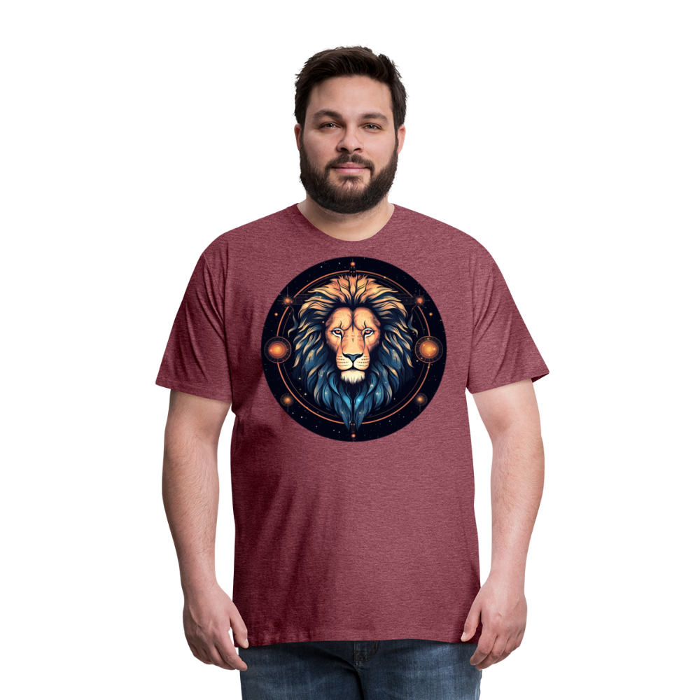 Men's Magic Leo Premium T-Shirt - heather burgundy