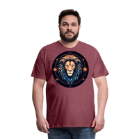 Thumbnail for Men's Magic Leo Premium T-Shirt - heather burgundy