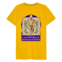 Thumbnail for Men's Mythical Virgo Premium T-Shirt - sun yellow