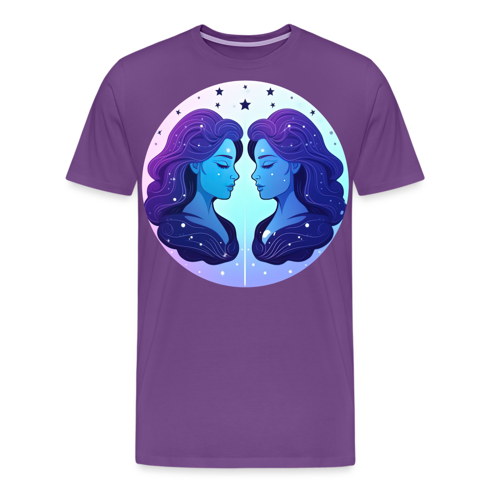 Men's Magic Gemini Premium T-Shirt - purple