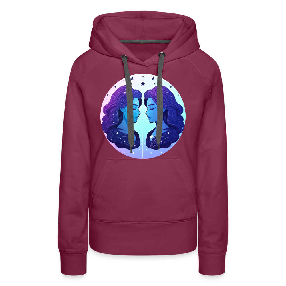 Women’s Magic Gemini Premium Hoodie - burgundy