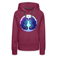 Thumbnail for Women’s Magic Gemini Premium Hoodie - burgundy