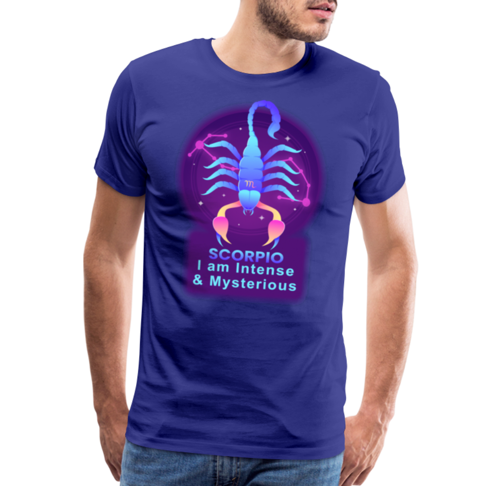 Men's Neon Scorpio Premium T-Shirt - royal blue