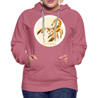 Thumbnail for Women’s Mosaic Scorpio Premium Hoodie - mauve