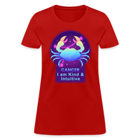 Thumbnail for Women's Neon Cancer T-Shirt - red