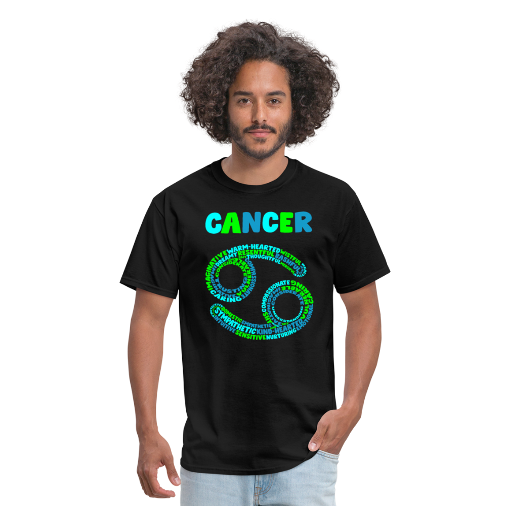 Men's Power Words Cancer Classic T-Shirt - black