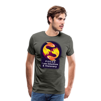 Thumbnail for Men's Glow Pisces Premium T-Shirt - asphalt gray