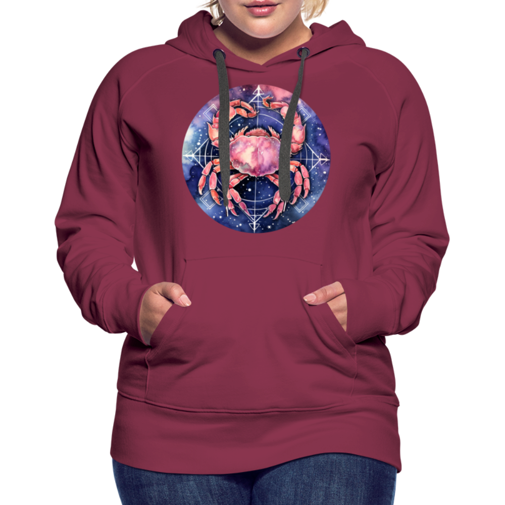 Women’s Mythical Cancer Premium Hoodie - burgundy