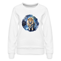 Thumbnail for Women’s Mythical Leo Premium Sweatshirt - white