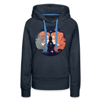 Thumbnail for Women’s Mystic Gemini Premium Hoodie - navy