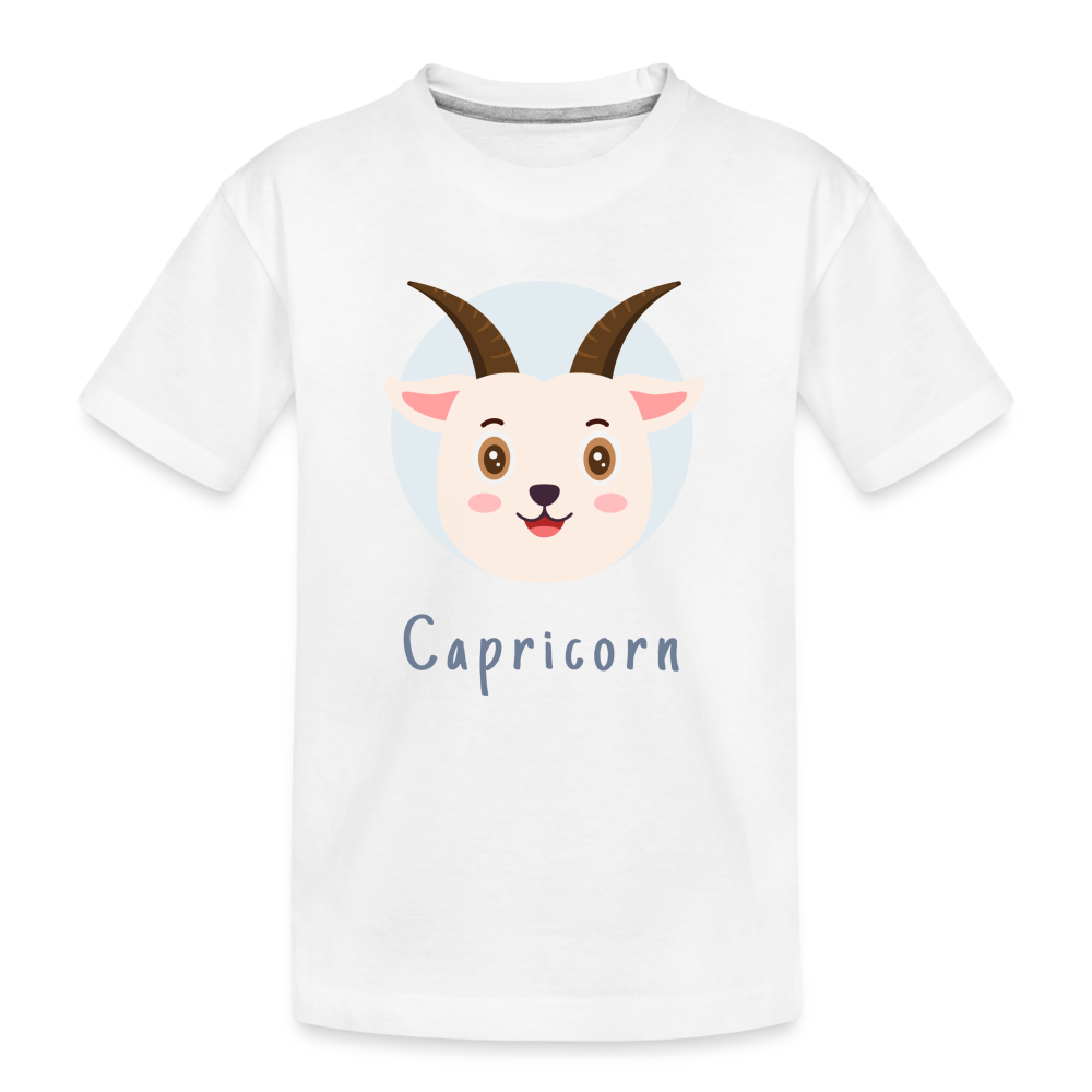 Kid’s Astro Toon Capricorn Premium Organic T-Shirt - white