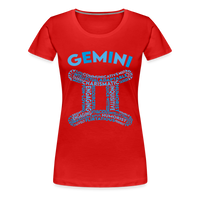 Thumbnail for Women's Power Words Gemini Premium T-Shirt - red