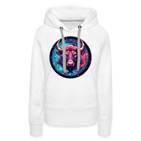 Thumbnail for Women’s Mystic Taurus Premium Hoodie - white