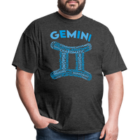 Thumbnail for Men's Power Words Gemini Classic T-Shirt - heather black