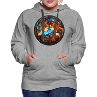 Thumbnail for Women’s Mosaic Gemini Premium Hoodie - heather grey