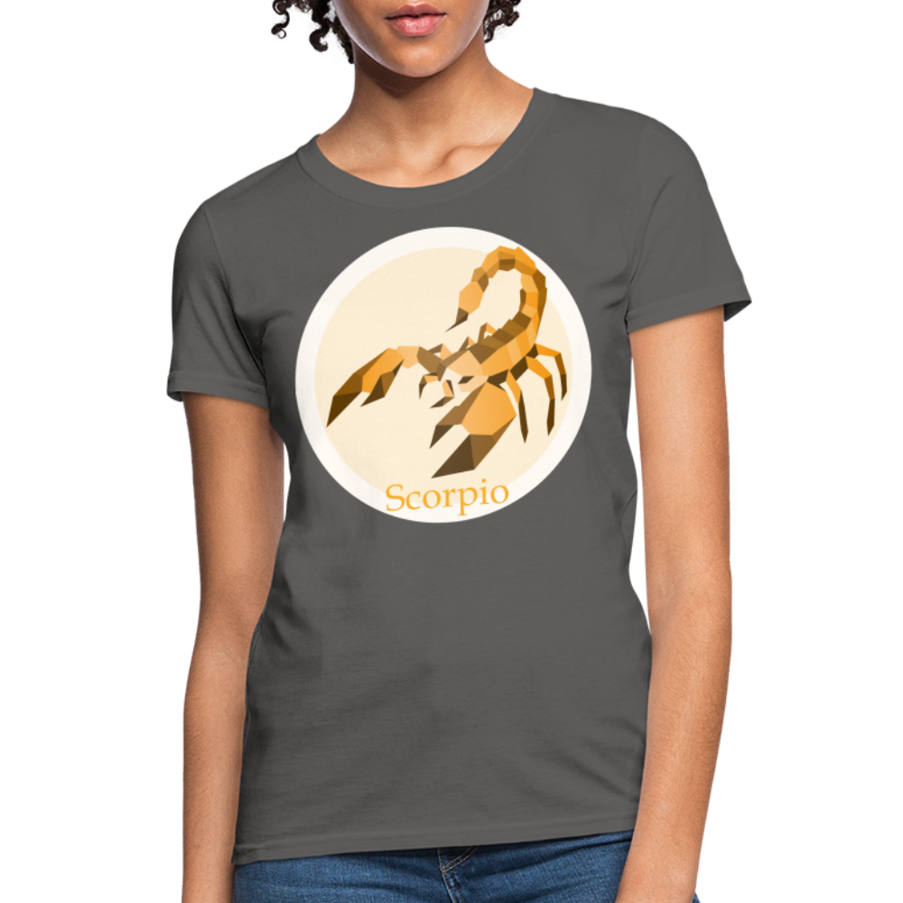 Women's Mosaic Scorpio T-Shirt - charcoal