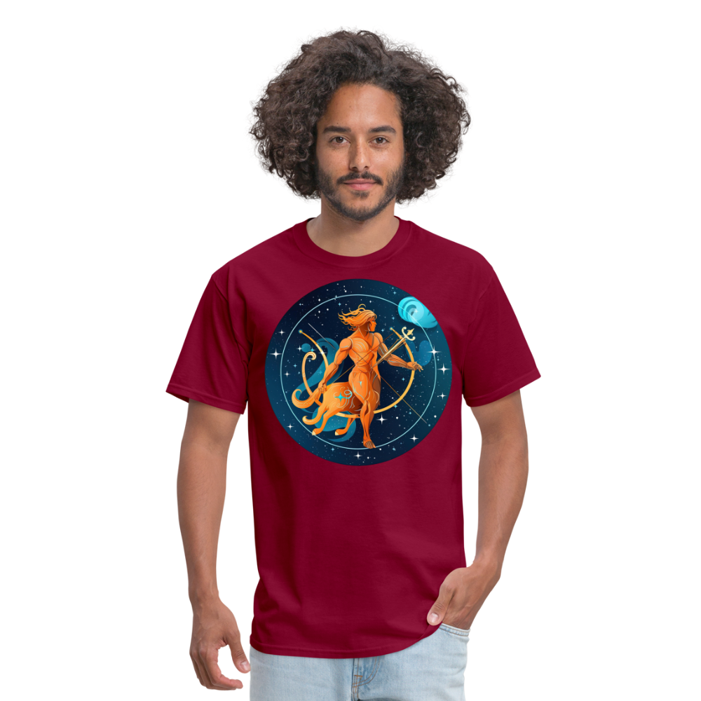 Men's Mythical Sagittarius Classic T-Shirt - burgundy