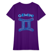 Thumbnail for Women's Power Words Gemini T-Shirt - purple