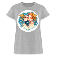 Thumbnail for Women's Symbol Gemini Relaxed Fit T-Shirt - heather gray