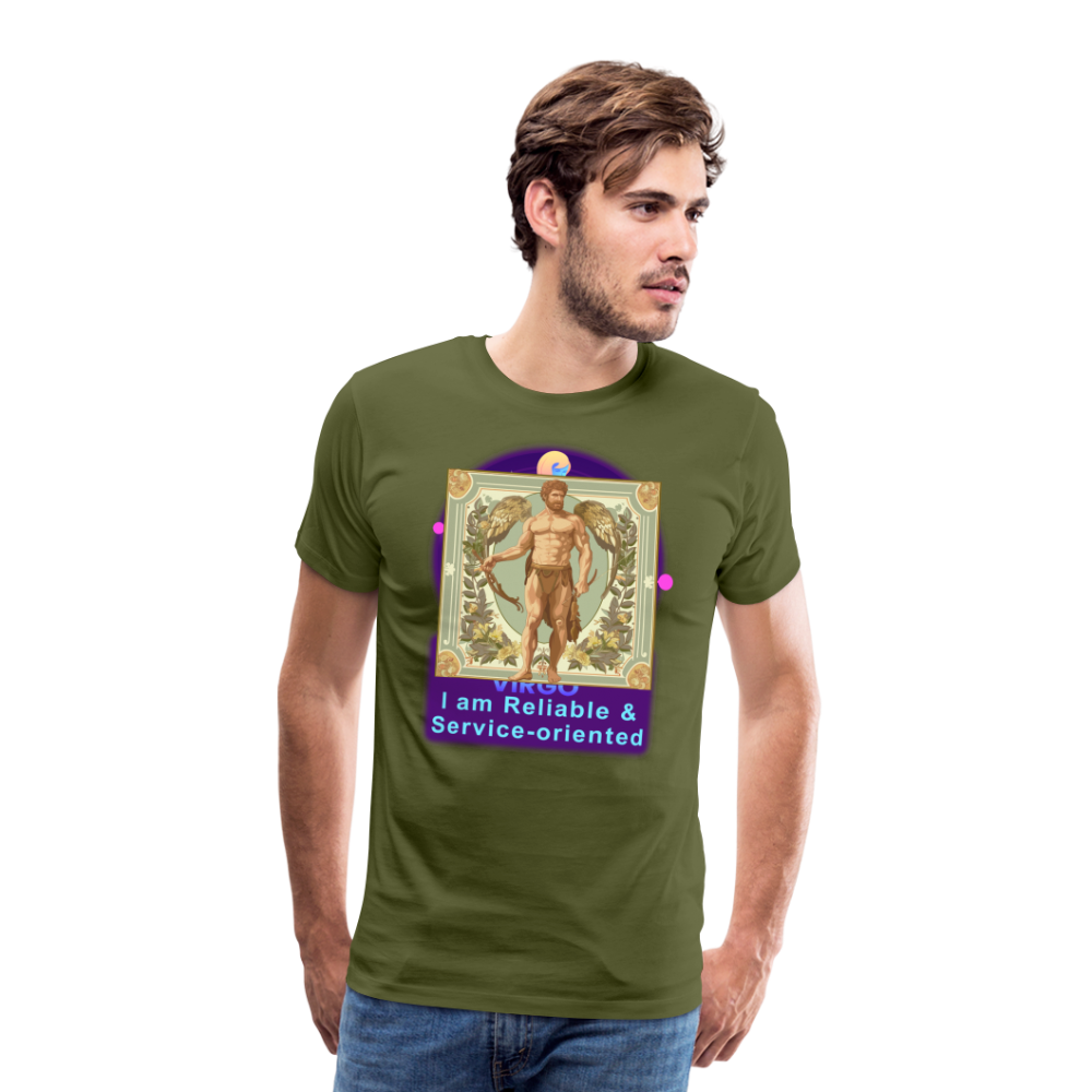 Men's Mythical Virgo Premium T-Shirt - olive green