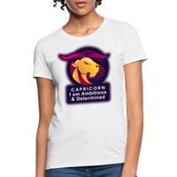 Thumbnail for Women's Glow Capricorn T-Shirt - white