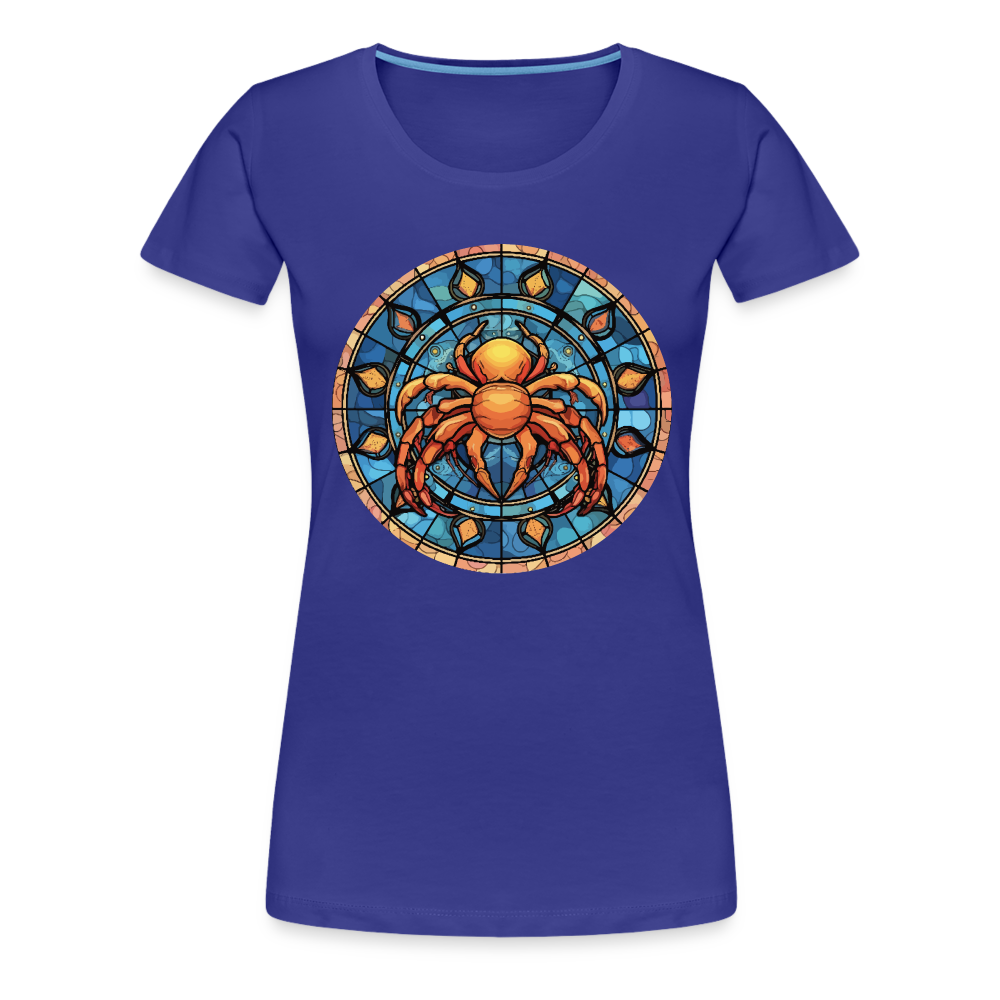 Women’s Mosaic Cancer Premium T-Shirt - royal blue