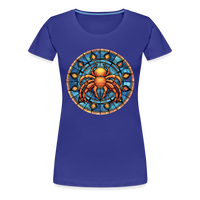 Thumbnail for Women’s Mosaic Cancer Premium T-Shirt - royal blue