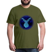 Thumbnail for Men's Stellar Capricorn Premium T-Shirt - olive green