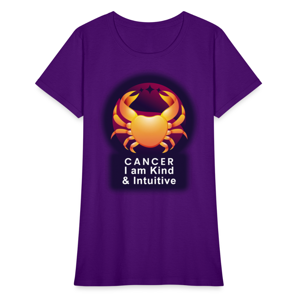 Women's Glow Cancer T-Shirt - purple