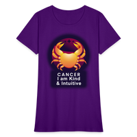 Thumbnail for Women's Glow Cancer T-Shirt - purple