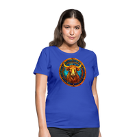 Thumbnail for Women's Mosaic Taurus T-Shirt - royal blue