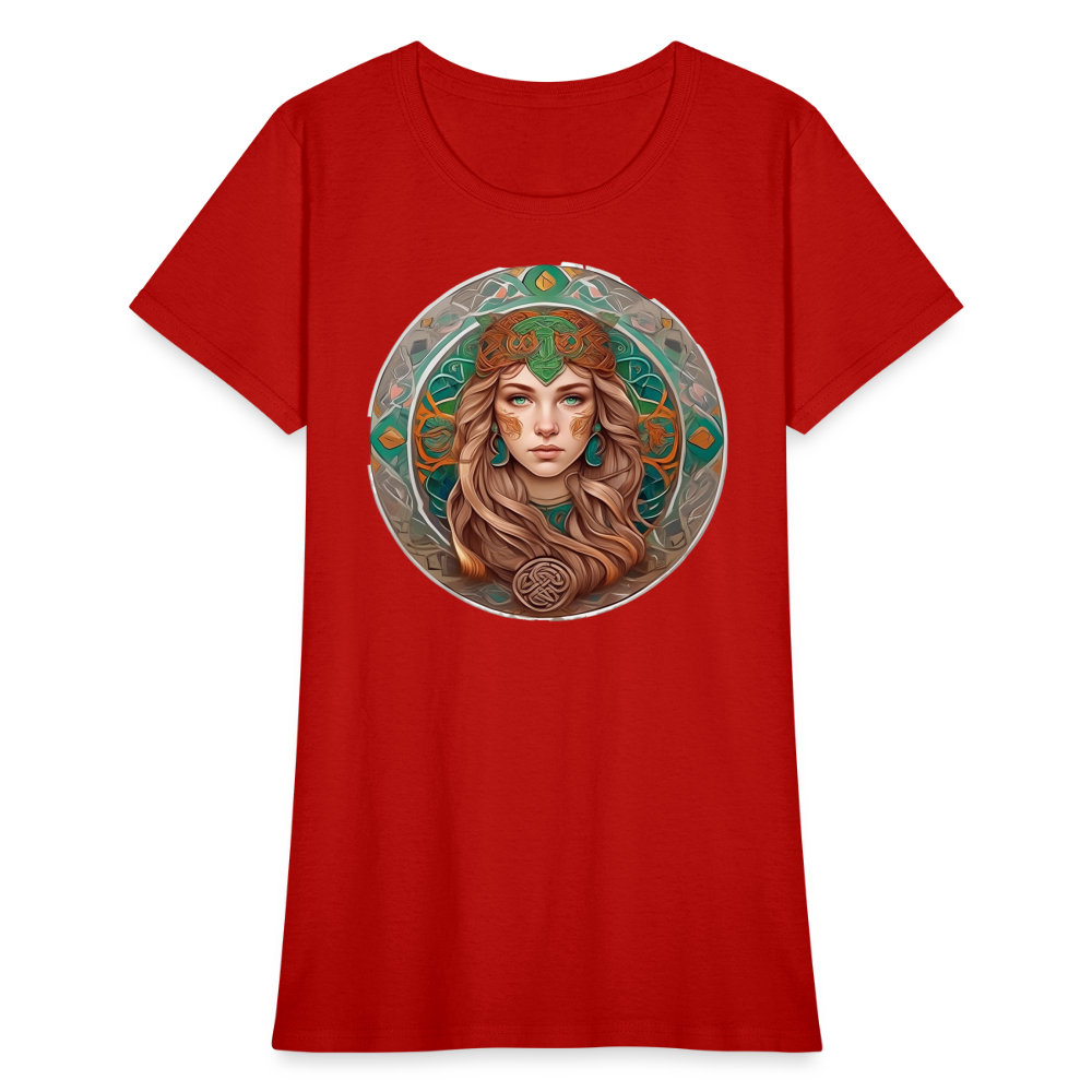 Women's Mythical Virgo T-Shirt - red