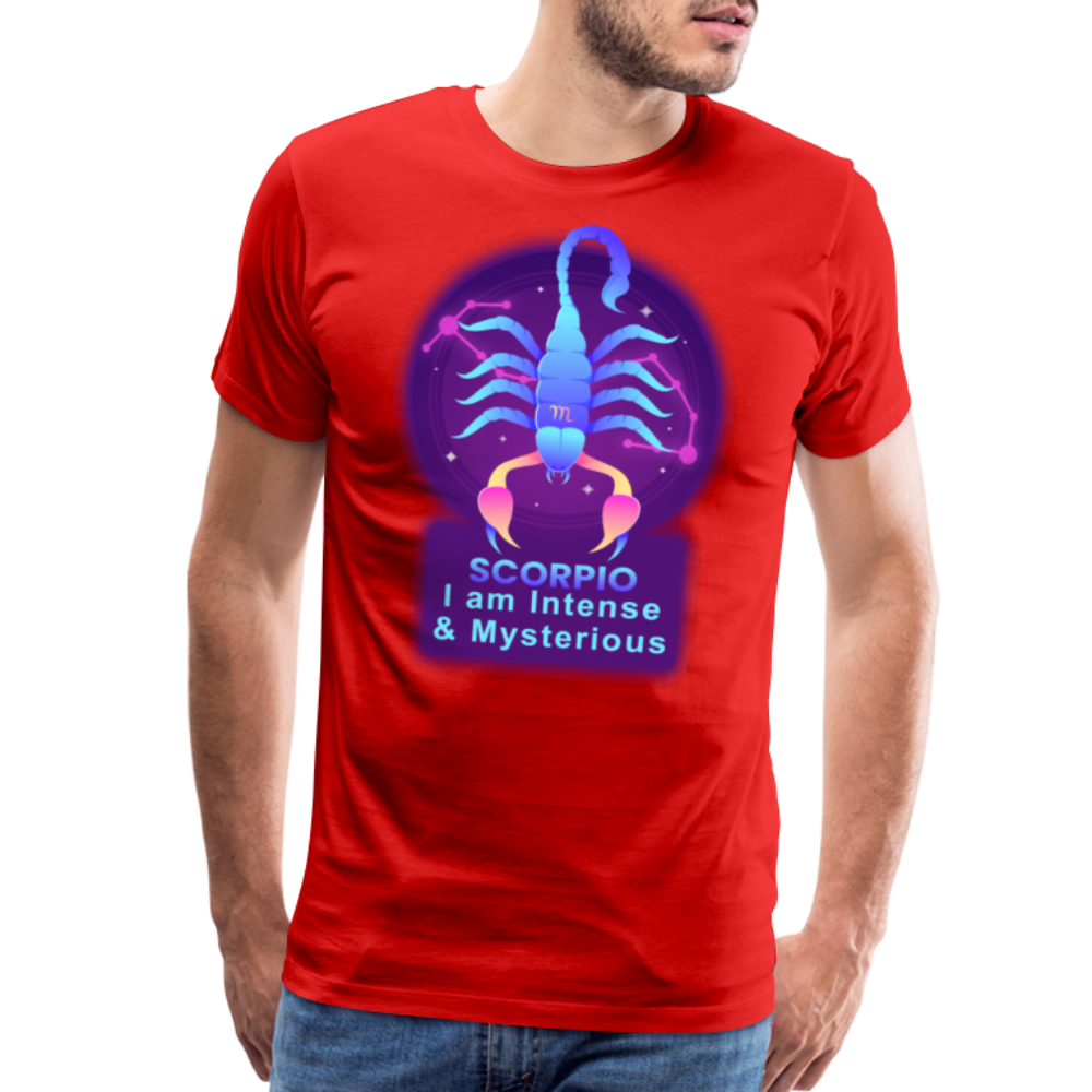 Men's Neon Scorpio Premium T-Shirt - red