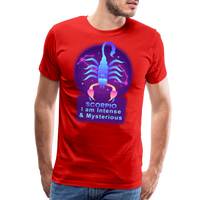 Thumbnail for Men's Neon Scorpio Premium T-Shirt - red