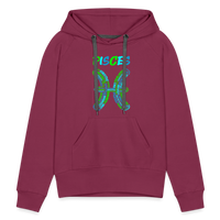 Thumbnail for Women's Power Words Pisces Premium Hoodie - burgundy