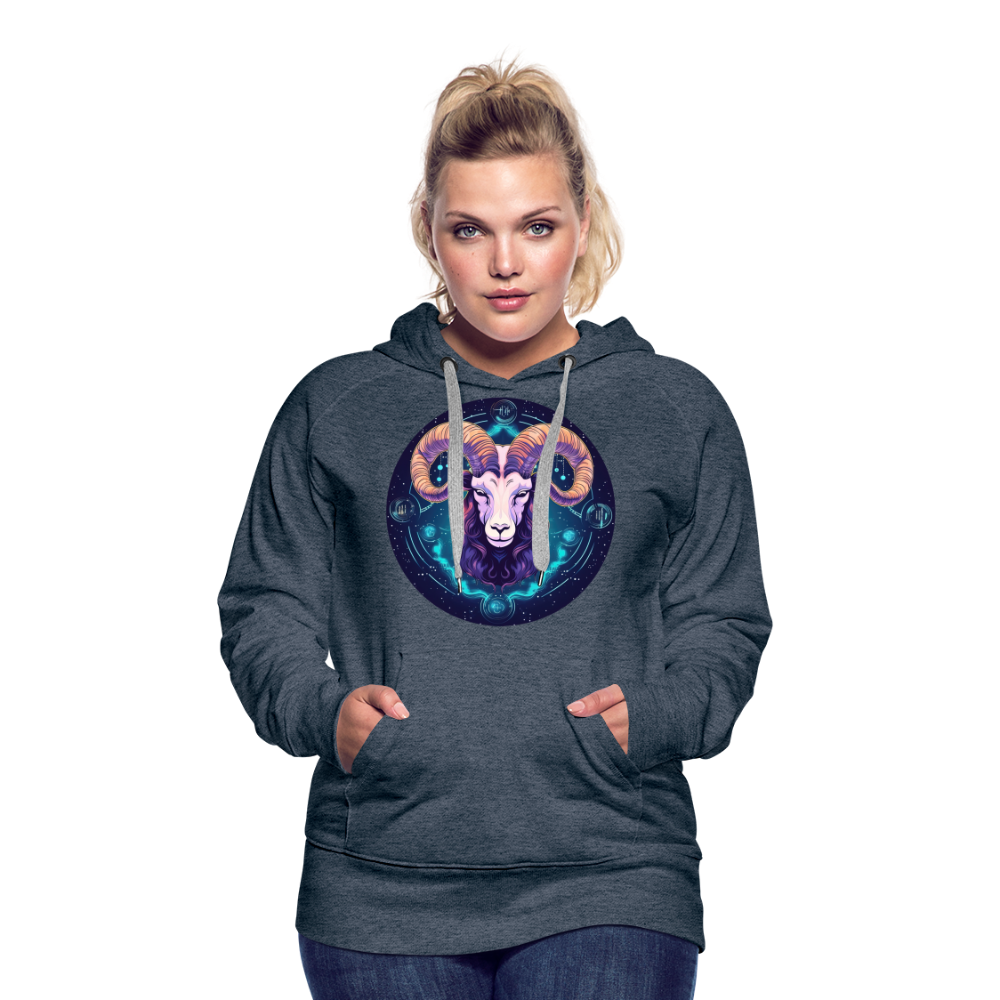 Women’s Magic Capricorn Premium Hoodie - heather denim