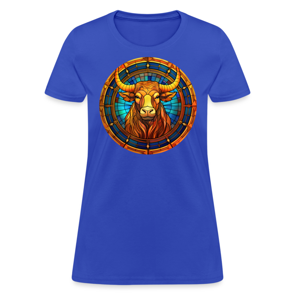 Women's Mosaic Taurus T-Shirt - royal blue