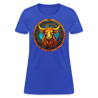 Thumbnail for Women's Mosaic Taurus T-Shirt - royal blue