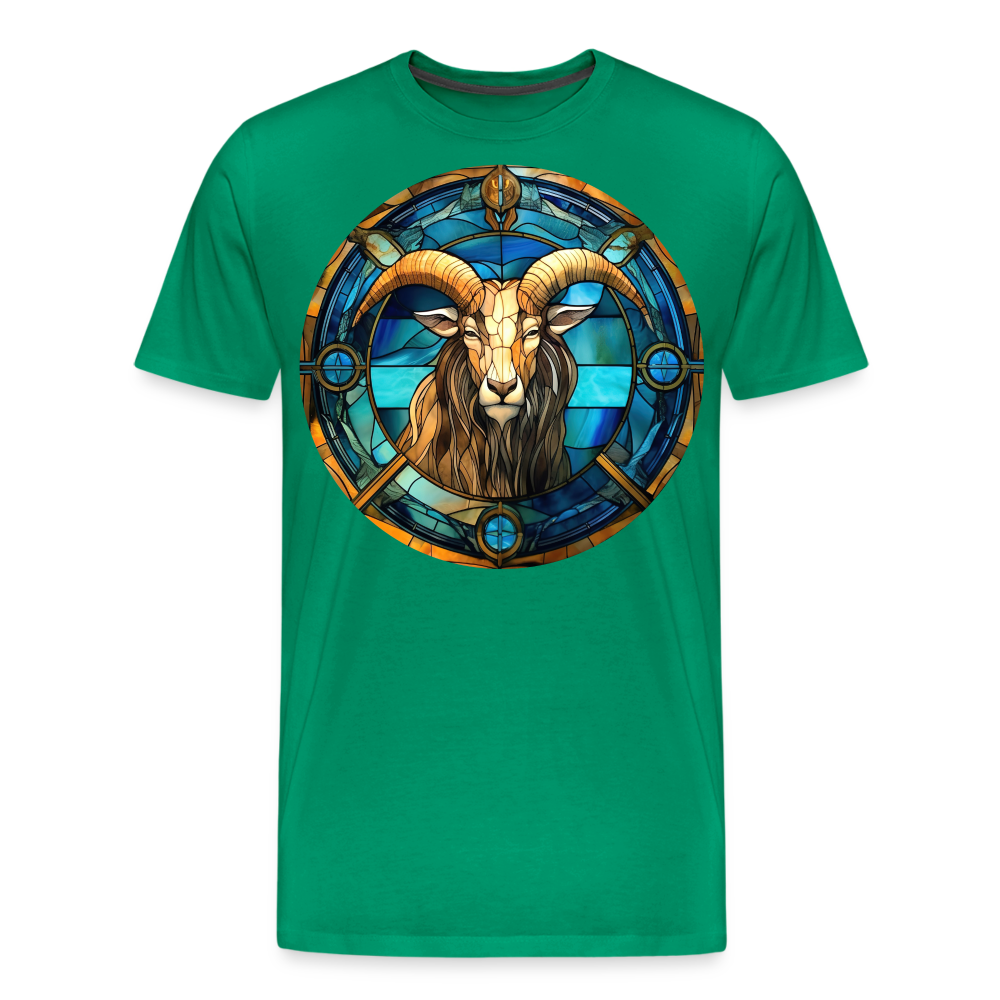 Men's Mosaic Capricorn Premium T-Shirt - kelly green