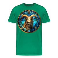 Thumbnail for Men's Mosaic Capricorn Premium T-Shirt - kelly green